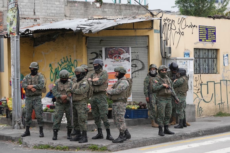 President Daniel Noboa decreed a national state of emergency on Monday (Dolores Ochoa/AP)