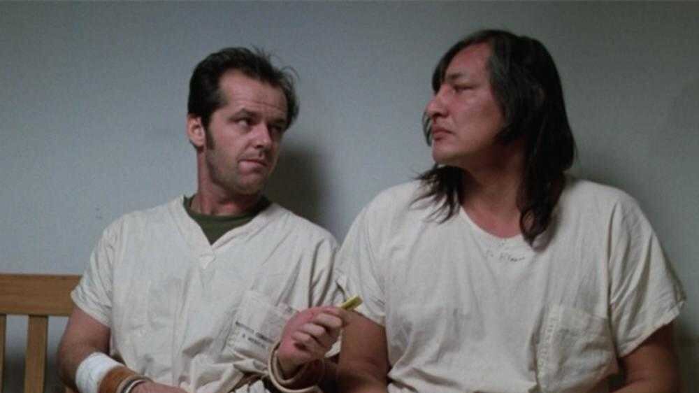 Jack Nicholson and Will Sampson in One Flew Over The Cuckoo&#39;s Nest 