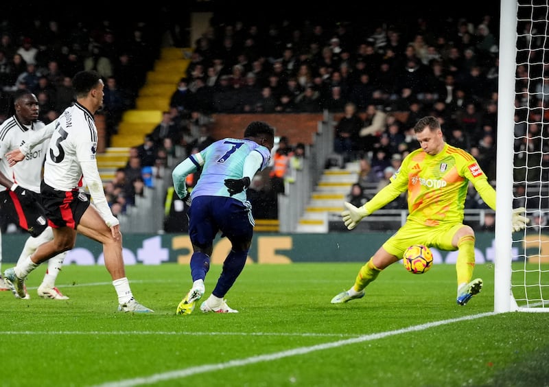 Bukayo Saka looked to have scored a late winner for Arsenal only for the effort to be ruled out following a VAR check