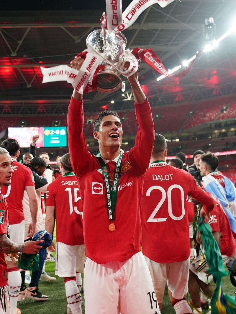 Varane helped United win the Carabao Cup