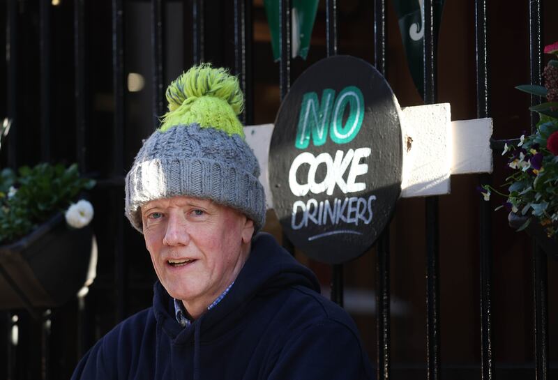 Owner John Bittles of Bittles Bar on Church Street in Belfast.
PICTURE COLM LENAGHAN