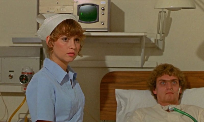 Susan Penhaligon and Robert Thompson in Patrick