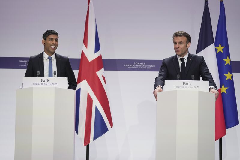Prime Minister Rishi Sunak has formed a close bond with French president Emmanuel Macron since coming to power