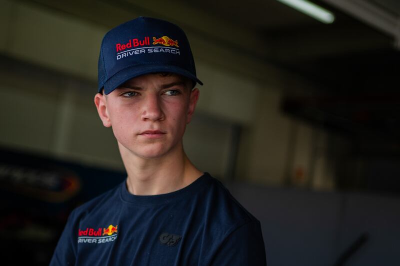 Fionn McLaughlin from Magherafelt at the Red Bull Driver Search in Jerez, Spain.