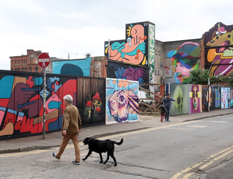 The Hit the North murals in Belfast as the city was named 19thin the world’s street art hotspots. PICTURE: MAL MCCANN