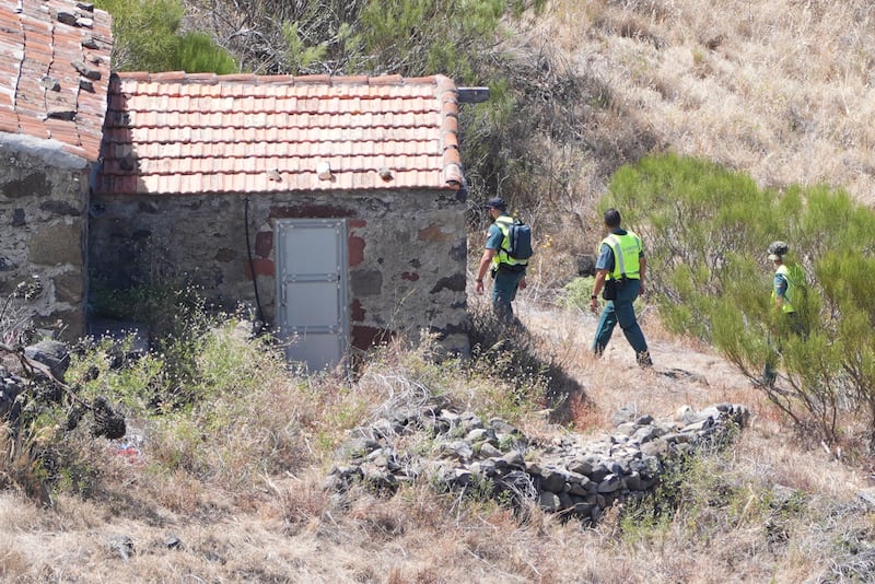 Members of a search and rescue team search near the last known location of Jay Slater, near to the village of Masca, Tenerife