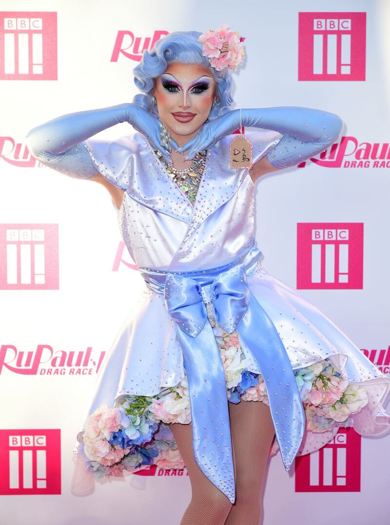 Blu Hydrangea attending the RuPaul Drag race premiere