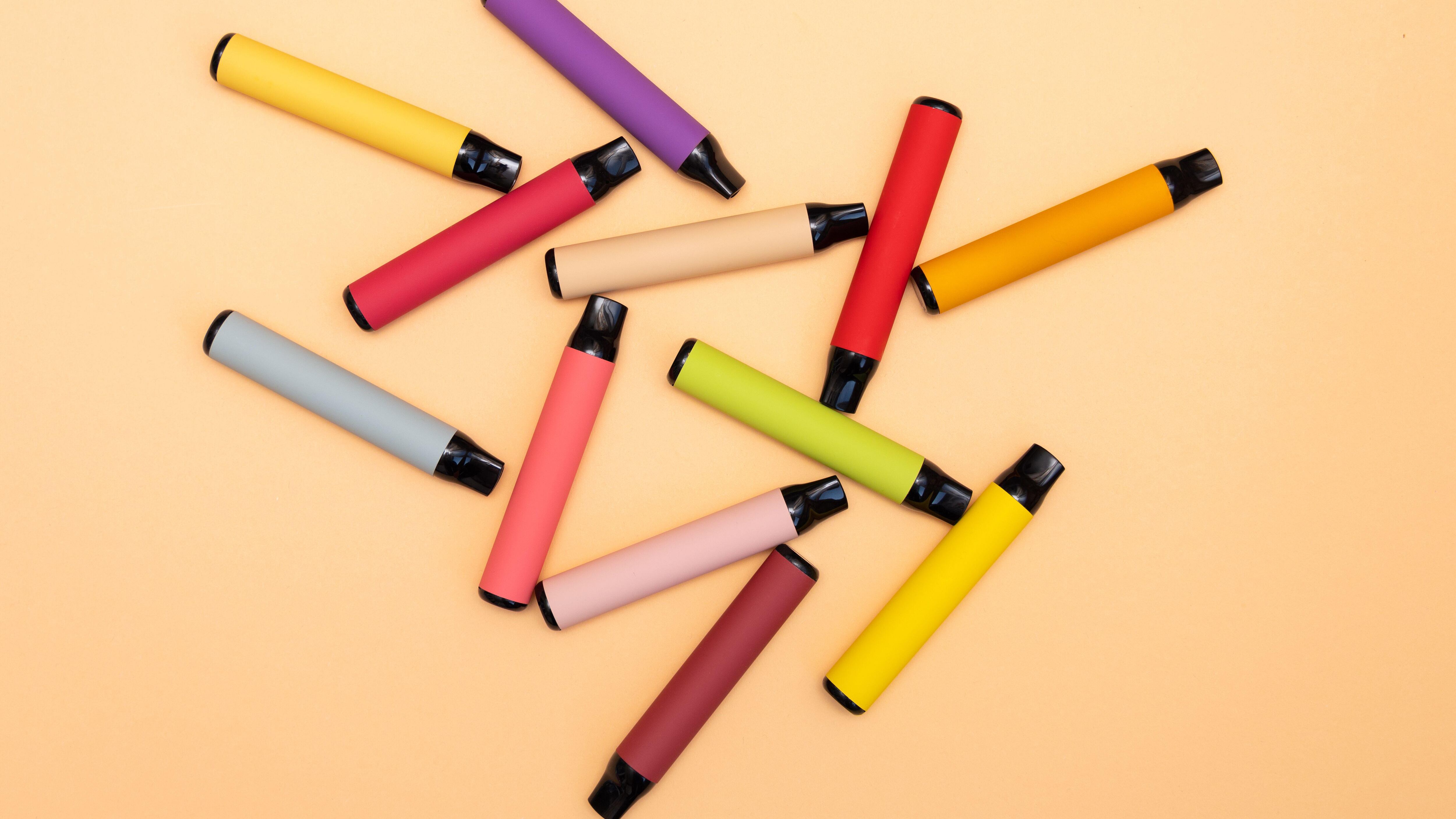 The colours and flavours of disposable vapes are appealing to children
