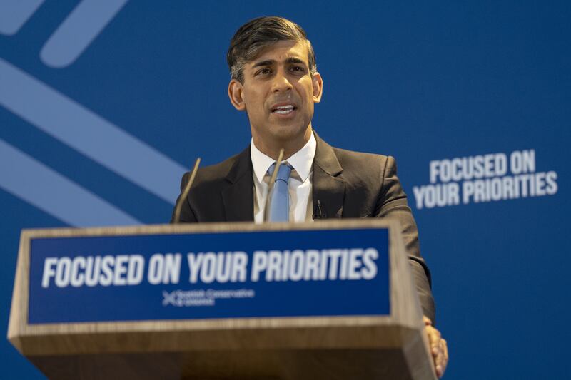Prime Minister Rishi Sunak said ‘we have a fully costed manifesto which can deliver tax cuts for people at every stage in their lives’