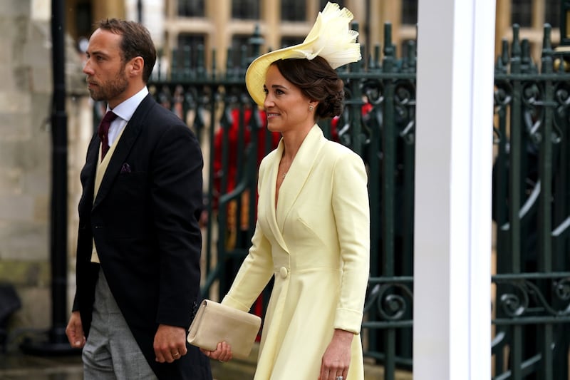 James and Pippa Middleton arriving at Westminster Abbey ahead of the coronation ceremony of King Charles III and Queen Camilla