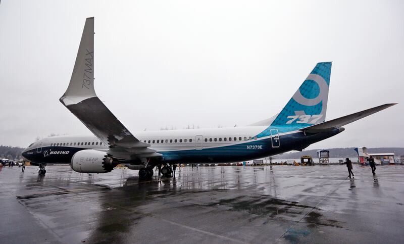 The Boeing 737-9 Max planes have been grounded in the US (AP)