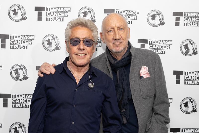 Roger Daltrey, left, and Pete Townshend of The Who feature on the recording