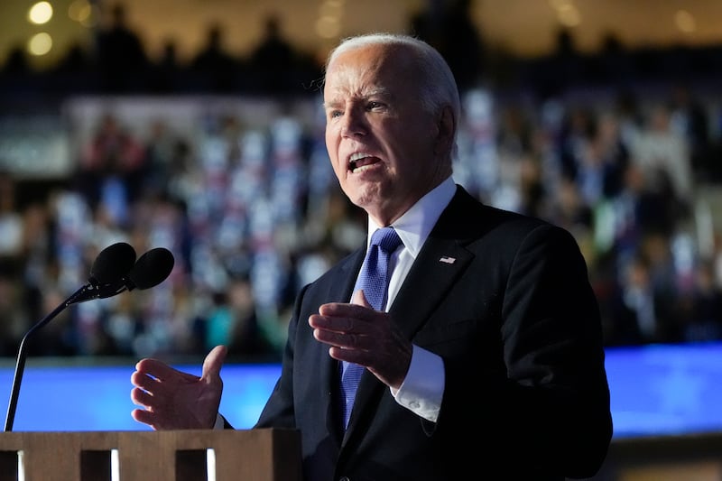 President Joe Biden delivers the keynote address (Stephanie ScarbroughAP)