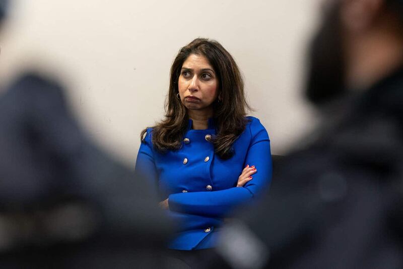 Ex-home secretary Suella Braverman drew criticism for likening the arrival of asylum seekers on small boats to an ‘invasion on our southern coast’