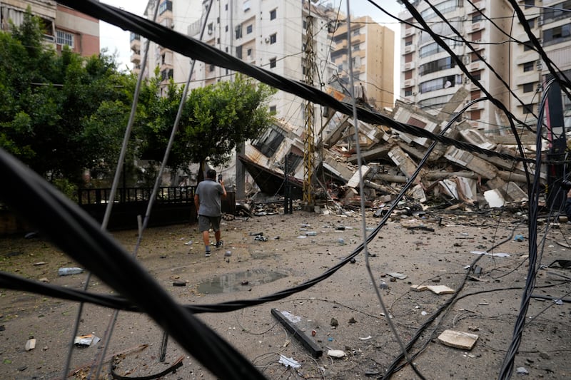 Israel has unleashed a punishing wave of airstrikes across large parts of Lebanon in recent weeks (Hassan Ammar/AP)