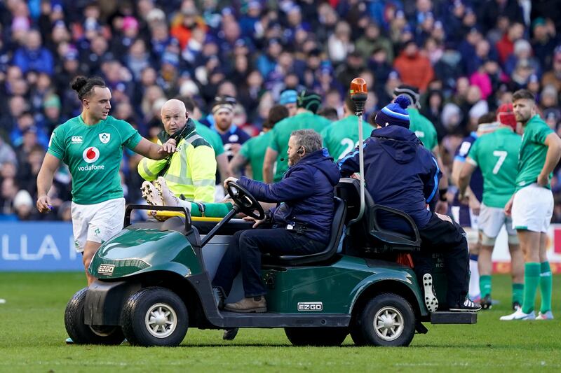 Ireland lost five players to injury during their 22-7 win at Murrayfield in 2023