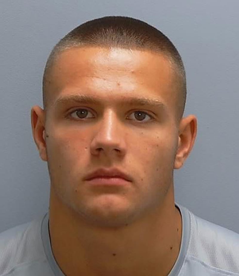 Joe Howell was jailed for 22 months after he pleaded guilty to violent disorder after the demonstration outside Potters International Hotel in Aldershot