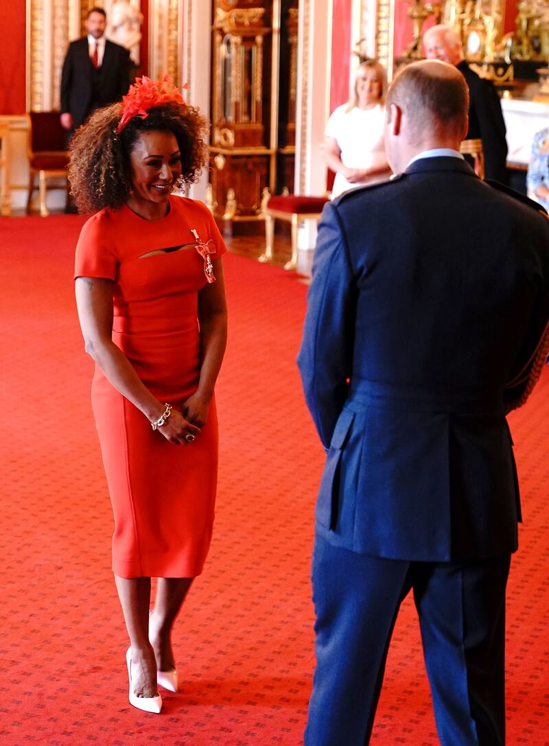 Melanie Brown is made an MBE (Member of the Order of the British Empire)