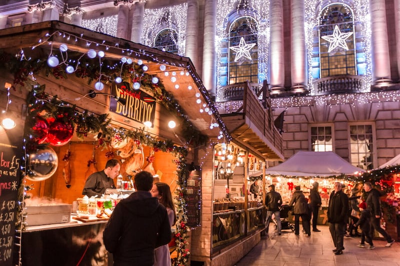 Enjoying the Belfast Christmas market