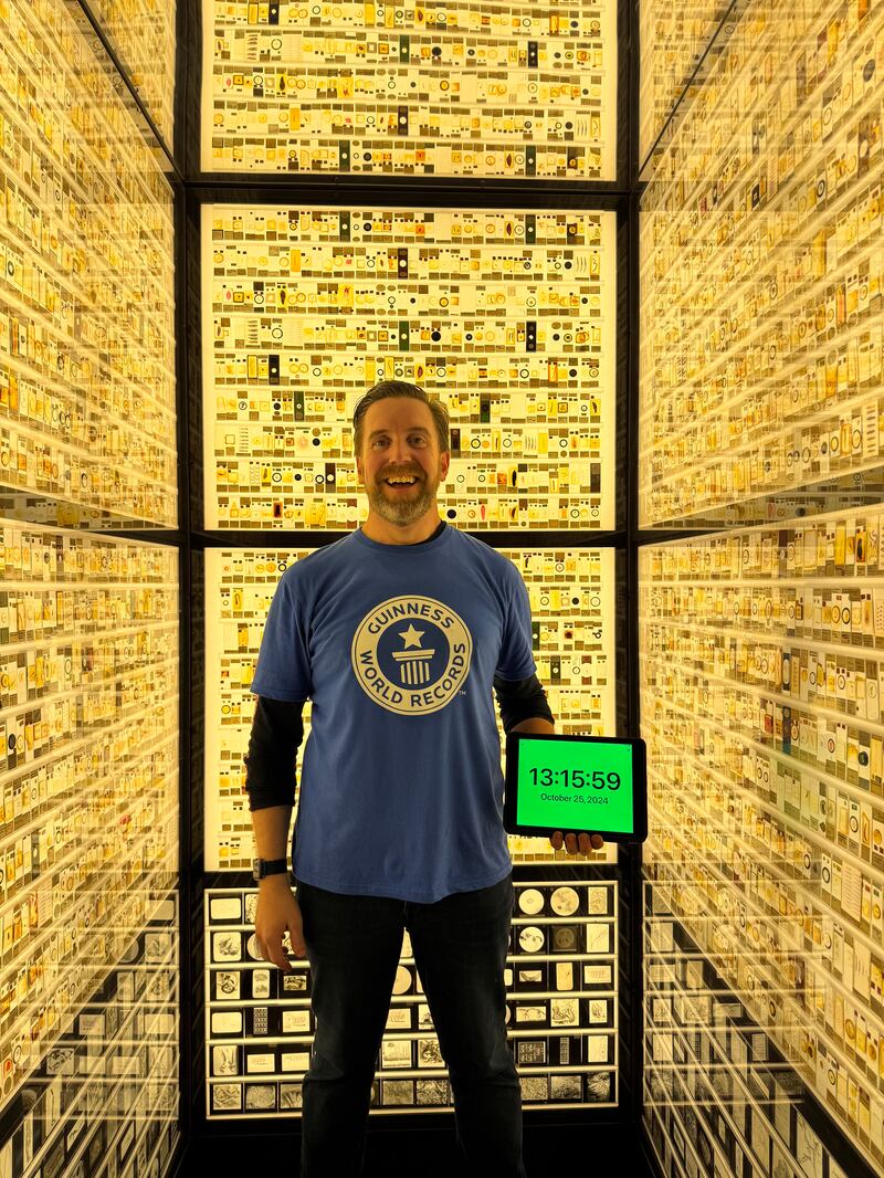 Mr Melham hopes to achieve another museum focused world record over the coming months (Ben Melham/Guinness World Records)