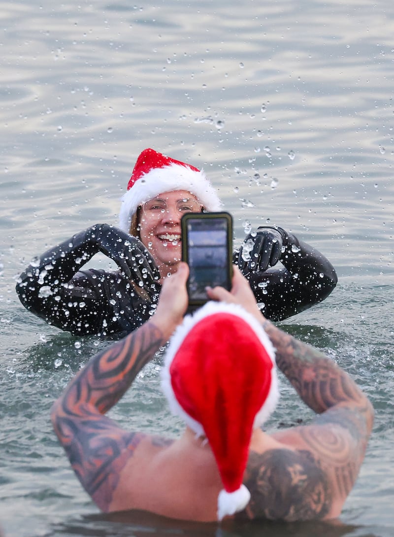 Dip for for Foodstock at Helen’s bay on Sunday,
As members of  the local sea swimming community join forces for a cold dip in aid of the Foodstock Christmas Appeal.
Foodstock is a charity that tackles poverty throughout our communities by supplying food, clothing and heating to those most in need.
Unfortunately on the run up to Christmas the charity has received an unprecedented number of referrals with some families having to cancel Christmas.
Foodstock wants to ensure that no child goes without a cooked dinner, a toy and a warm home this Christmas
We would love for you to join us on 1st December and if you can bring along items) of non perishable food such as canned foods, or seasonal items such as selection boxes.
Again if you can, Foodstock are seeking new kids toys for both girls and boys aged 2-16. 

PICTURE COLM LENAGHAN