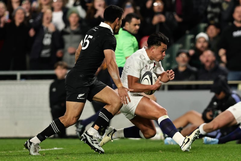 Marcus Smith, right, enjoyed a superb match (Aaron Gillions/photosport via AP)