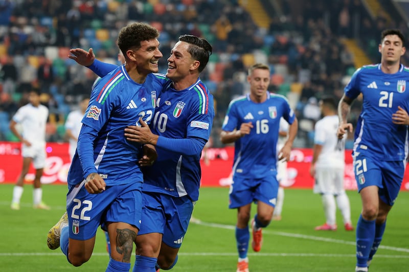 Italy coasted to a 4-1 win over Italy (Andrea Bressanutti/AP)