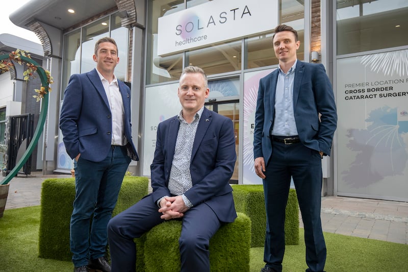 A new eye clinic has been opened at the Boulevard in Banbridge in a £1.7 million investment which will create 15 jobs
Equipped with the latest cutting-edge imaging, diagnostic, surgical and lens technologies, Solasta Healthcare will specialise in cataract surgery provision.