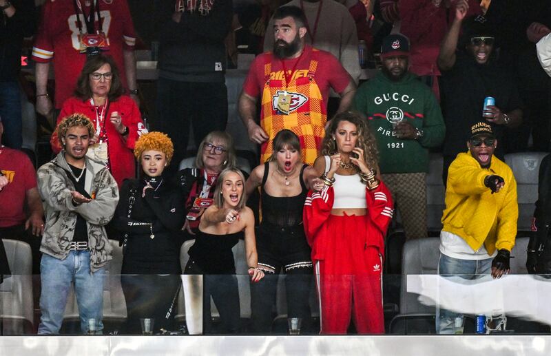 Taylor Swift and Blake Lively attend Super Bowl LVIII