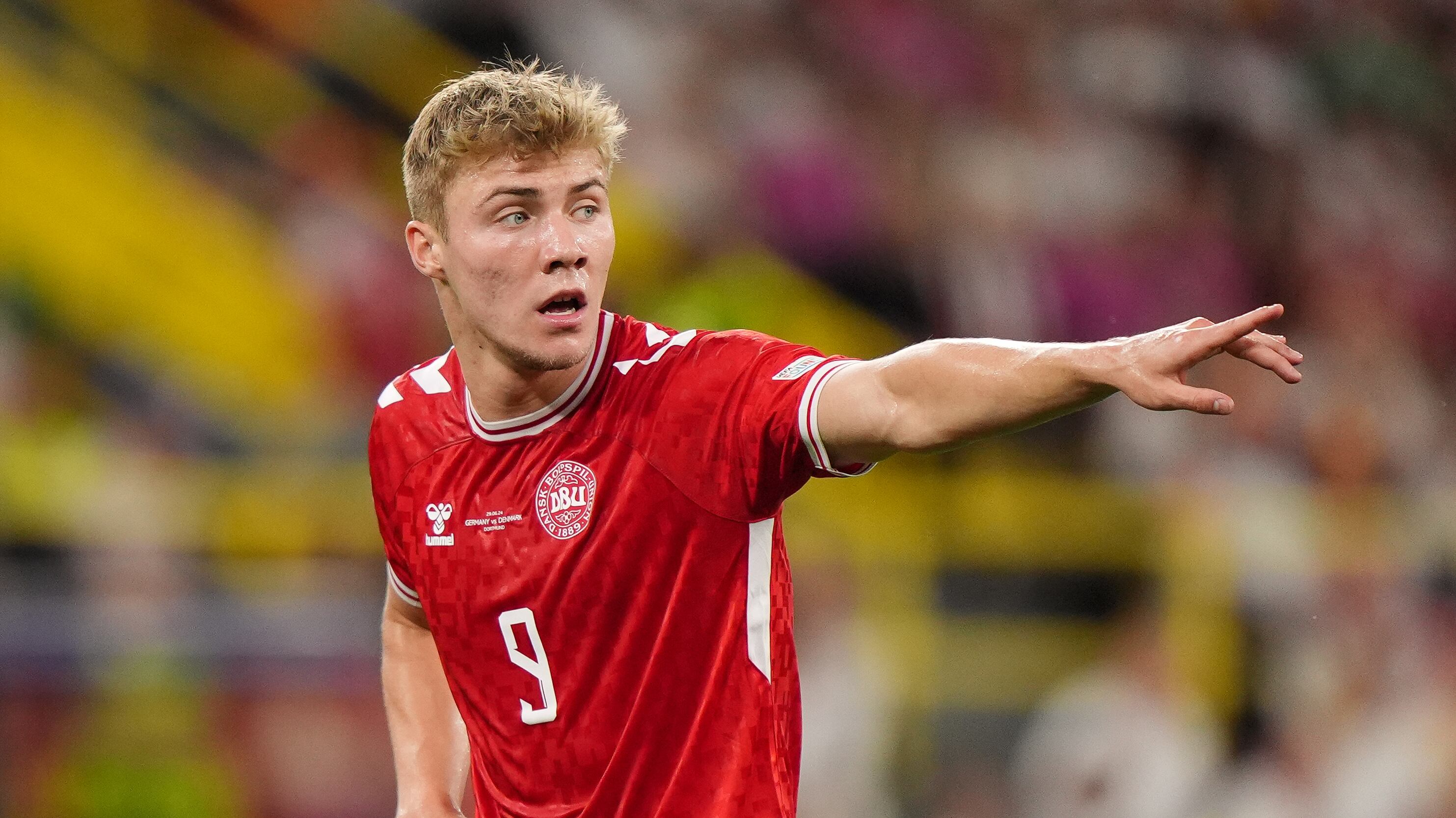 Manchester United striker Rasmus Hojlund wasted good chances as Denmark bowed out of Euro 2024 to Germany
