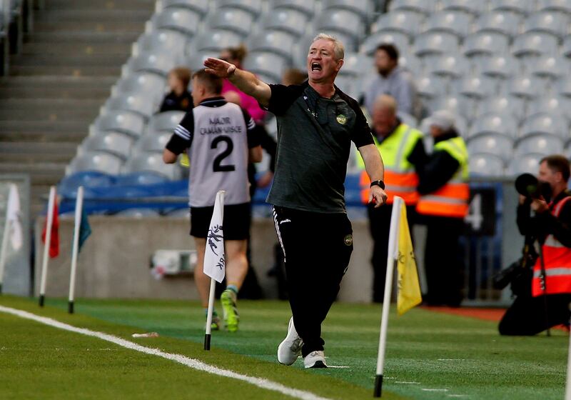 Offaly manager  Johnny Kelly during Joe McDonagh Cup final  at Croke Park on Saturday     Picture: Seamus Loughran