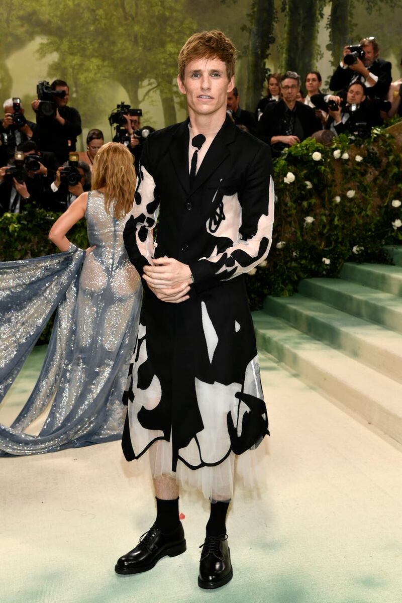 Actor Eddie Redmayne at the Met Gala (Evan Agostini/Invision/AP)