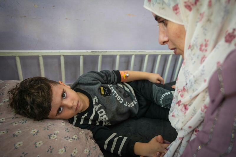 The humanitarian crisis extends to medical provision in Gaza (AP)