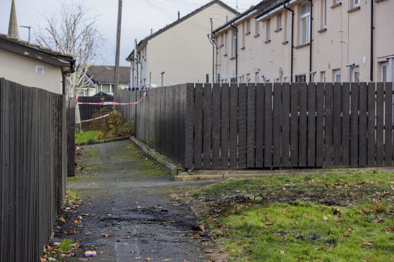 Scorched ground in the Edward Street area