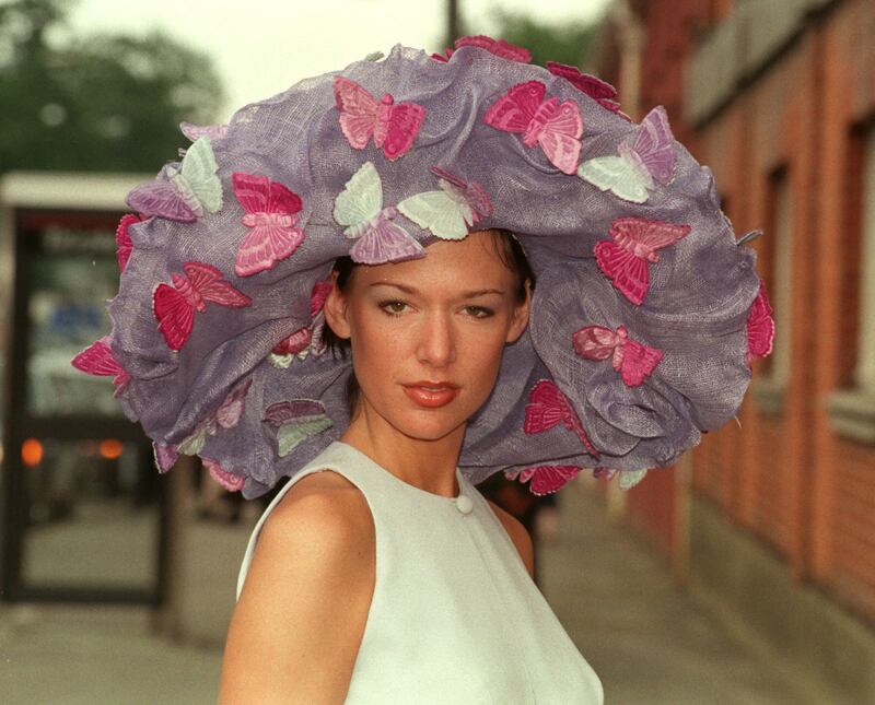 Statement hats continued to make an appearance at Ascot in the Nineties