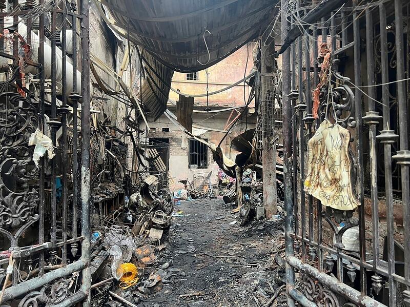 Authorities said the fire has killed at least 14 people (Phan Nhat Anh/VNA/AP)