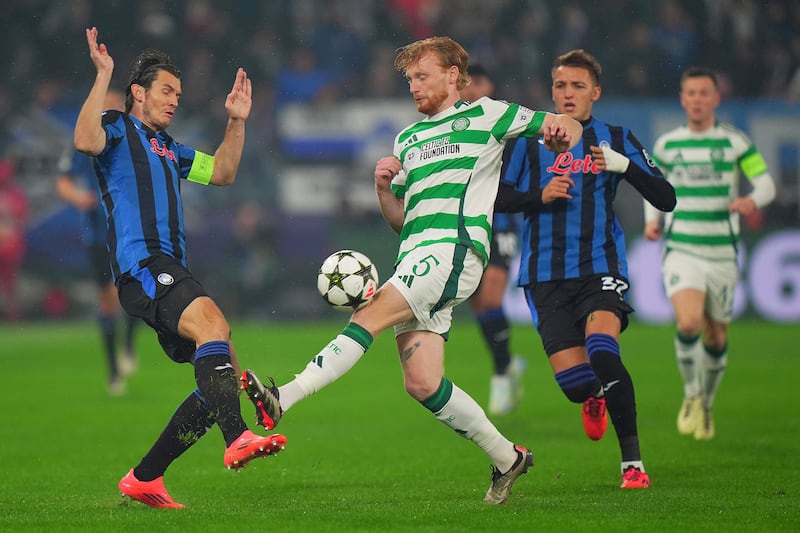 Celtic produced a committed display to earn a valuable point on the road (Spada/AP)