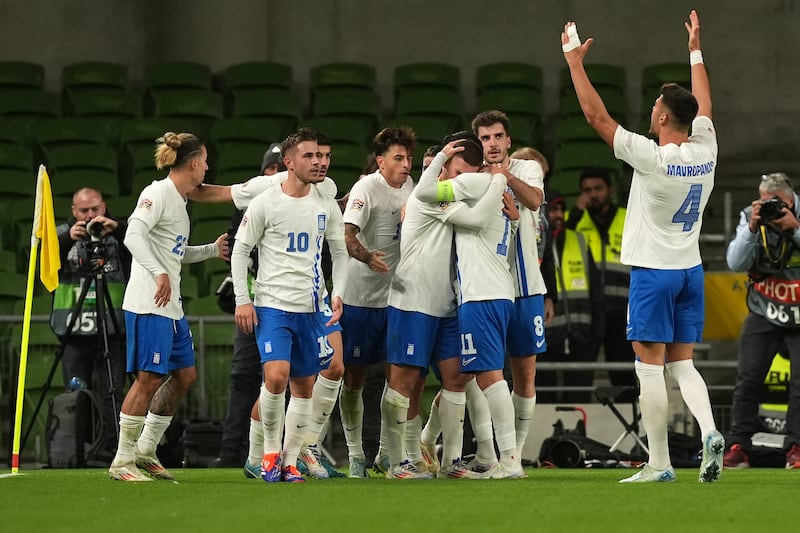 Greece were the ones celebrating after victory over the Republic of Ireland