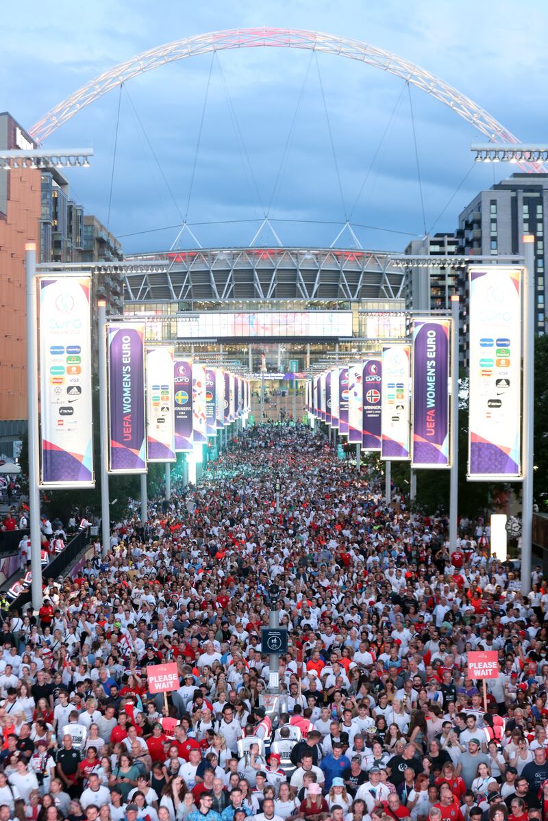 England have grown accustomed to huge Wembley crowds since winning the Euros