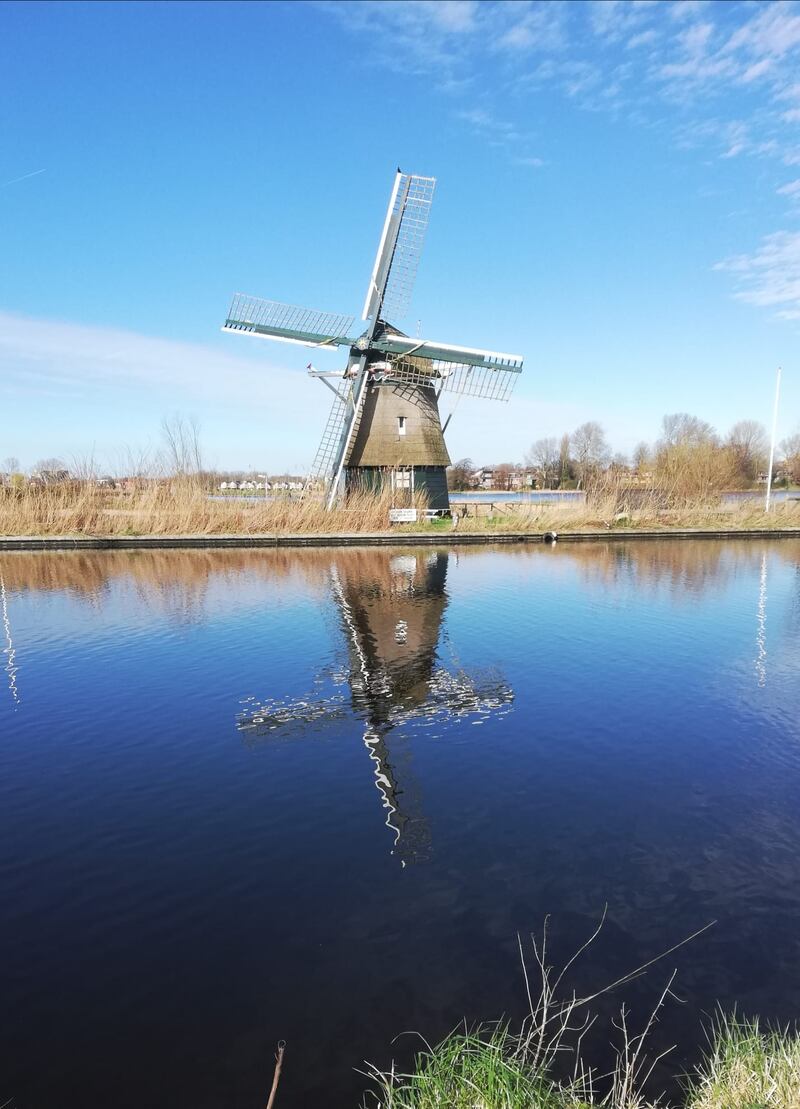 A windmill seen from a cycle path in the Netherlands. PICTURE: PEDRO DONALD