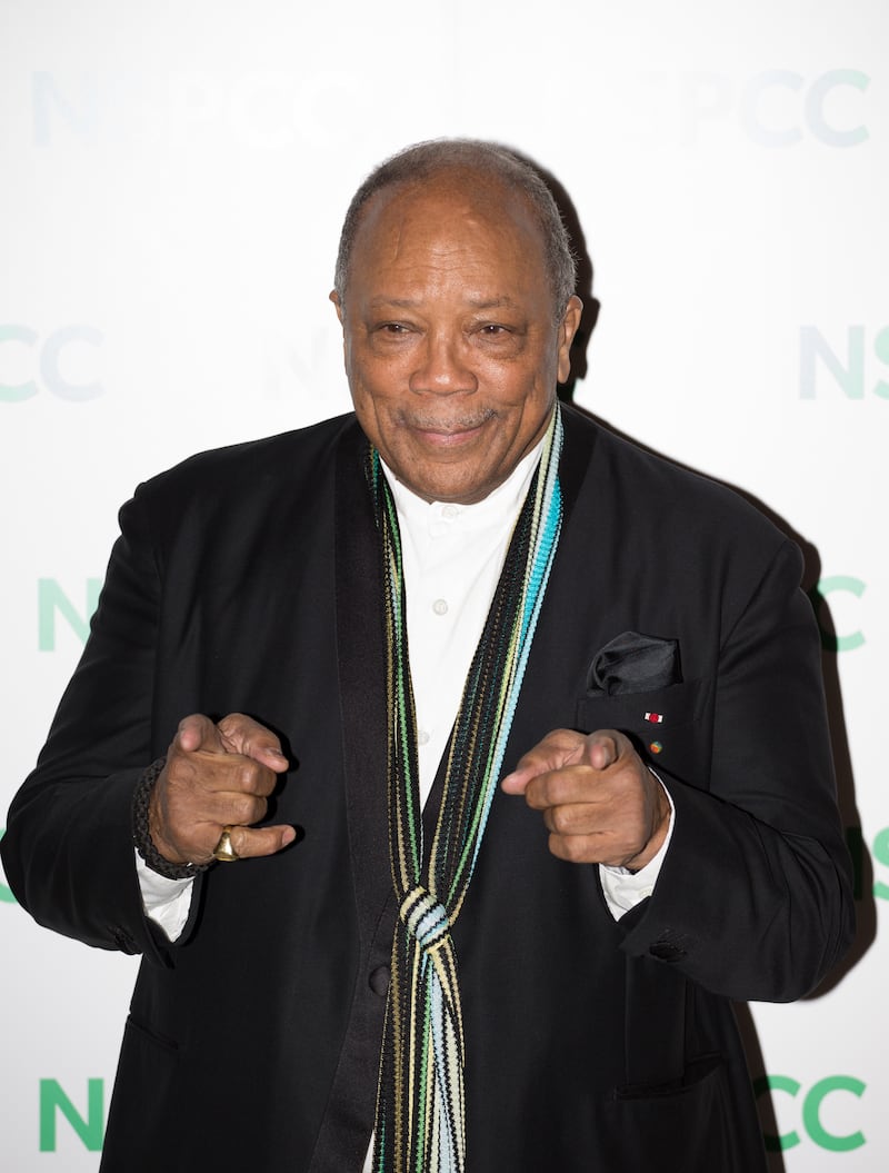 Quincy Jones arrives at the Royal Albert Hall