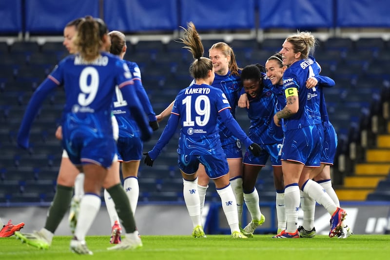 Lucy Bronze (second right) scored after 65 seconds