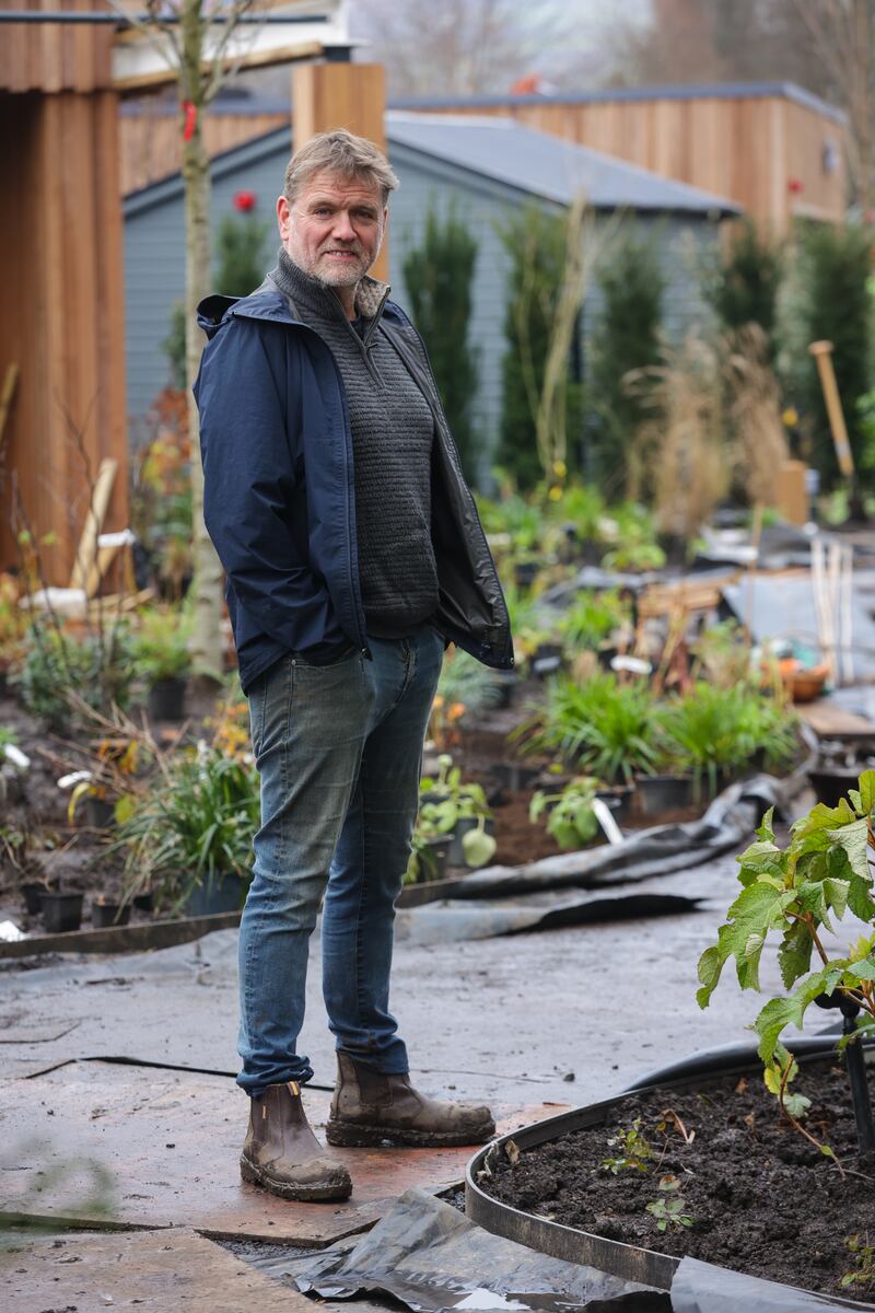 Andy Sturgeon in Horatio's Garden Northern Ireland during the planting phase of the project