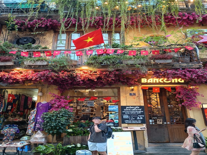 Flags in Hanoi mark the 70th anniversary of the capital city’s Liberation Day