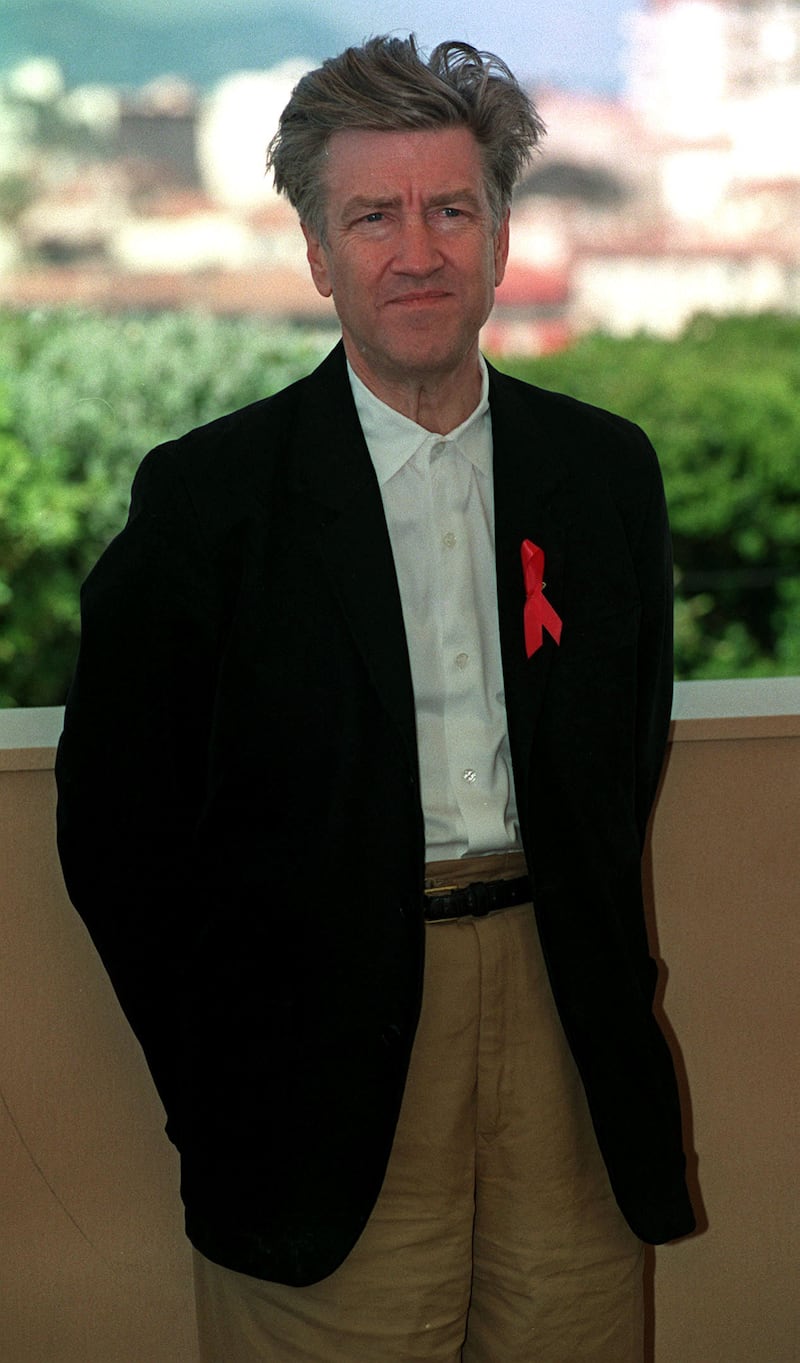 Director David Lynch at a photocall on the rooftop of the Palais des Festivals, for his his film The Straight Story