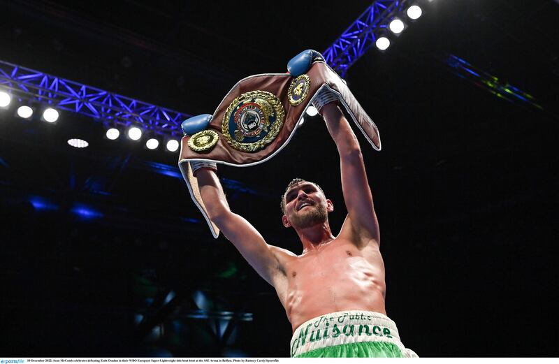 Sean McComb intends to be on the cusp of a world title fight this time next year