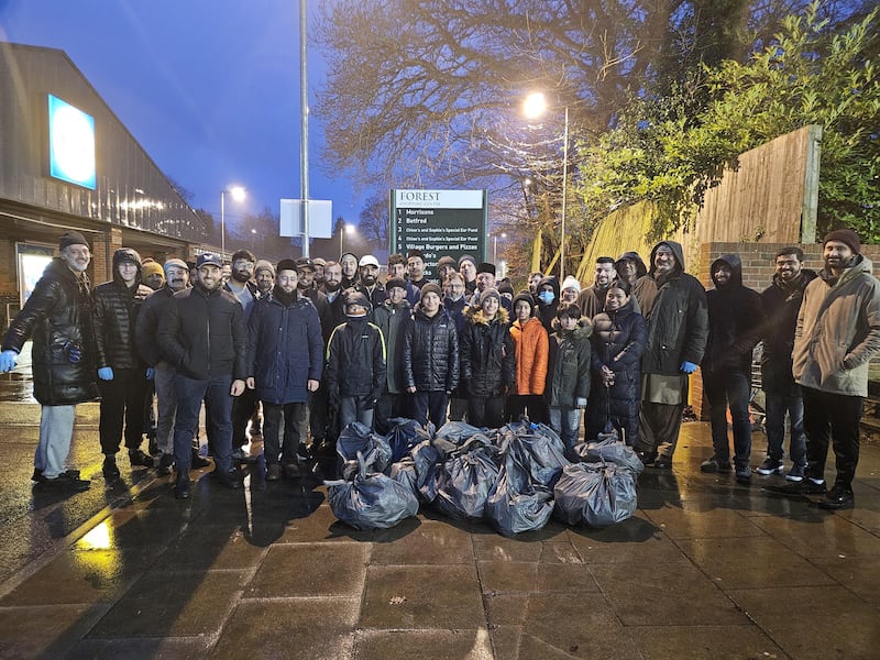 A team of volunteers in East Hampshire on New Year’s morning