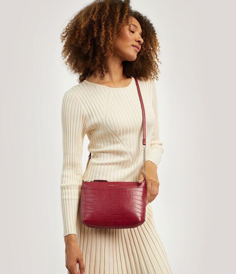 Astrid Crossbody Red Croc, Fiorelli