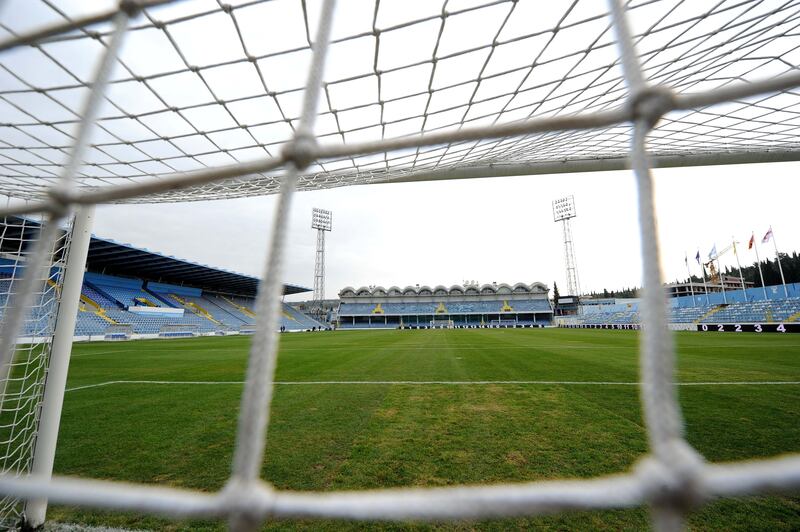 A view of the pitch at Podgorica’s National Stadium, but Wales will now be travelling to Niksic instead