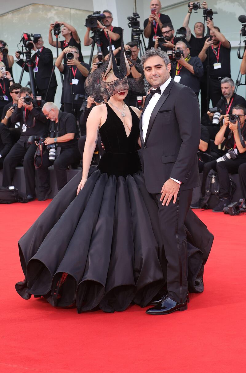 2Y12491 VENICE, ITALY – SEPTEMBER 04: Lady Gaga and Michael Polansky attends the “Joker: Folie a Deux” red carpet during the 81st Venice International Film Festival at Sala Grande on September 04, 2024 in Venice, Italy. Credit: Matteo Chinellato/Alamy Live News